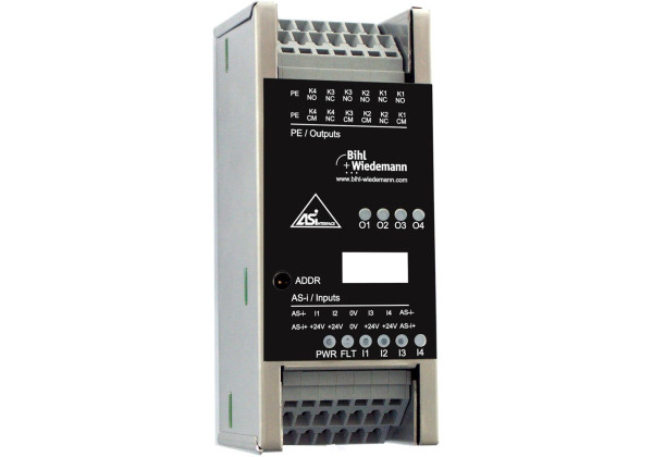 BW1926 ASi Digital I/O Module in Stainless Steel, IP20, 4I/4RO
