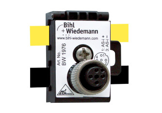 BW1976 Passive Distributor ASi/AUX to 1 x M12 socket, 5 poles, depth 40 mm, IP67 BW1976 Passive Distributor ASi/AUX to 1 x M12 socket, 5 poles, depth 40 mm, IP67