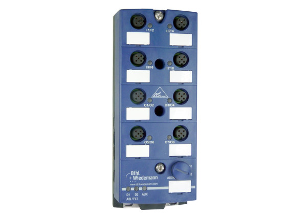 BWU2619 ASi Digital I/O Module, IP67, M12, 8I/8O