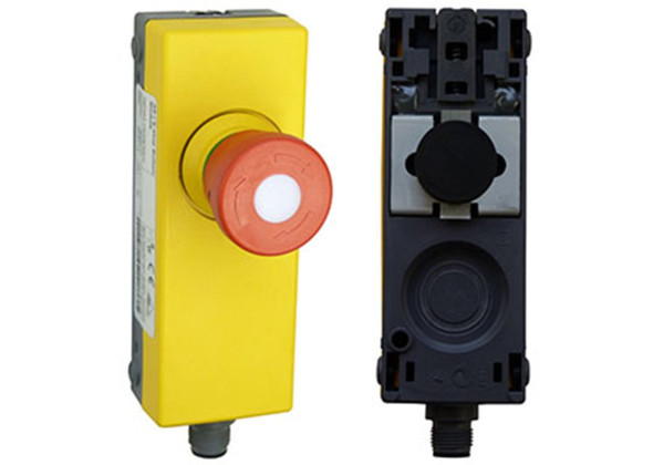 BW2709 E-STOP Button Module, lighted (red/green), magnet