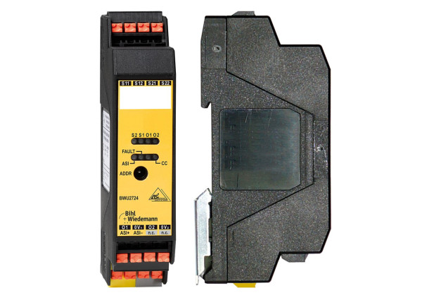 BWU2724 ASi Safety Input Module, IP20, 1SI/2O