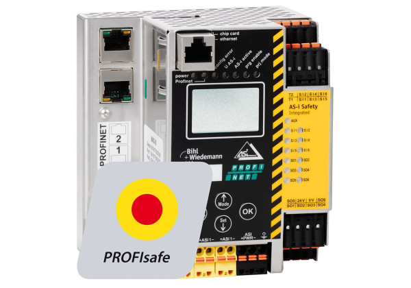 BWU2794 ASi-3 PROFIsafe via PROFINET Gateway with integrated Safety Monitor, 1 ASi master