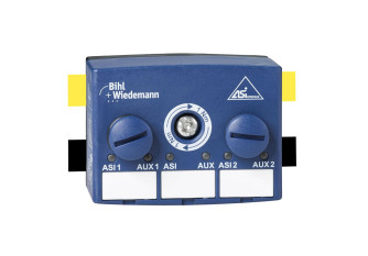 BWU3087 Passive Distributor ASi/AUX to 2 x M12 sockets, 5 poles, depth 35 mm, IP67 BWU3087 Passive Distributor ASi/AUX to 2 x M12 sockets, 5 poles, depth 35 mm, IP67