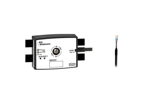 BW3381 Passive Distributor AUX to round cable/connecting wires, 19 mm deep, IP67