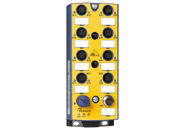 BW3499 ASi Safety I/O Module, IP67, M12, 6-8SI/2SO/16I/16O