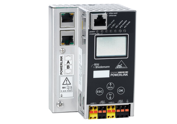 BWU3537 ASi-3 POWERLINK Gateway in Stainless Steel, 2 ASi masters