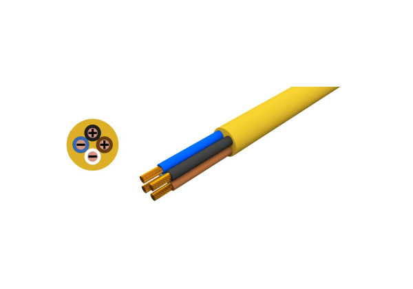 BW3654 Round cable, yellow