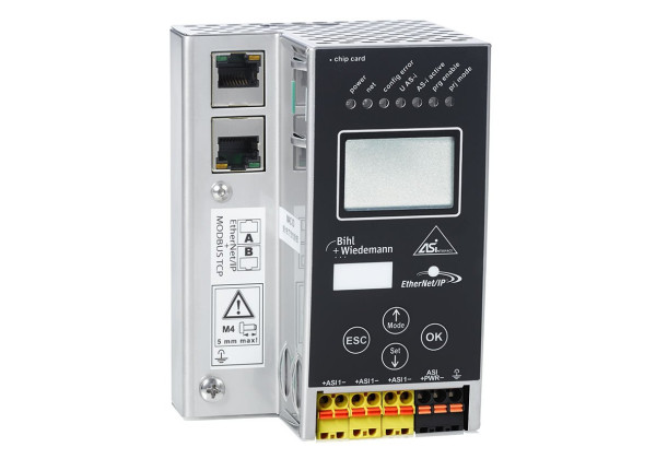 BWU3822 24 Volt ASi-3 EtherNet/IP + Modbus TCP Gateway in Stainless Steel, 1 ASi-3 master