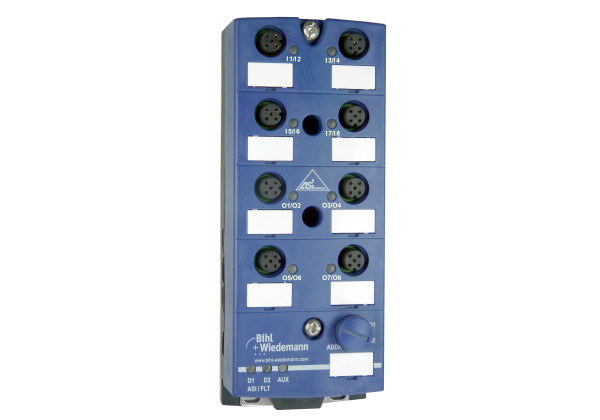 BWU3892 ASi Digital I/O Module, IP67, M12, 8I/8O