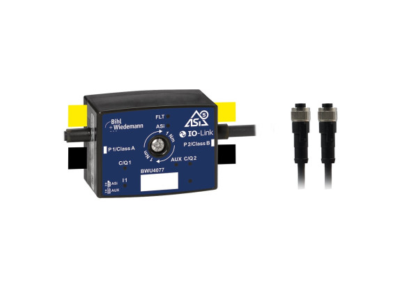 BWU4077 Active Distributor ASi-5/IO-Link Master with 2 Ports, IP67, M12, 1 IO-Link Port Class A/1 IO-Link Port Class B