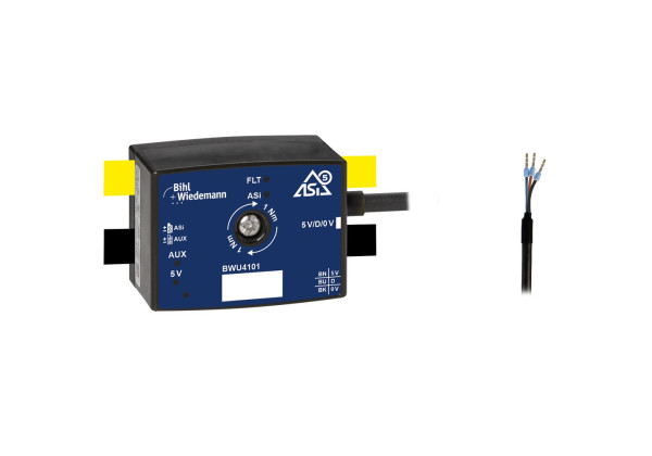 BWU4101 Active Distributor ASi-5, IP67, 1 RGB/RGBW LED Stripe