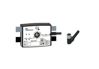 BWU4750 Passive Distributor AUX to 1 x M12 power cable sockets, angled, L coded, 4 poles, depth 25 mm, IP67 BWU4750 Passive Distributor AUX to 1 x M12 power cable sockets, angled, L coded, 4 poles, depth 25 mm, IP67