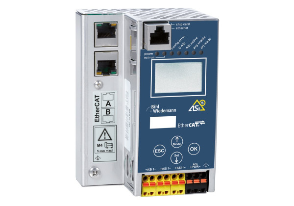 BWU4790 ASi-5/ASi-3 EtherCAT Gateway in Stainless Steel, 1 ASi-5/ASi-3 Master