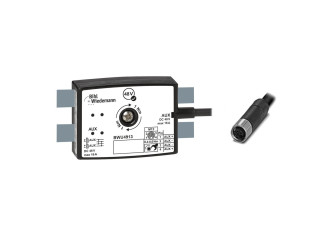 BWU4913 Passive Distributor AUX, 16 A, to 1 x M12 power cable socket, straight, L-coded, 4 poles, depth 25 mm, IP67 BWU4913 Passive Distributor AUX, 16 A, to 1 x M12 power cable socket, straight, L-coded, 4 poles, depth 25 mm, IP67