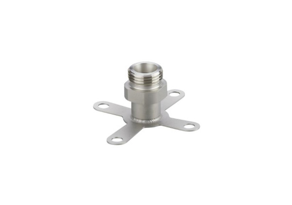 E43908 Mounting adapter for flow sensors ADAPTION SHEET WELDED M18