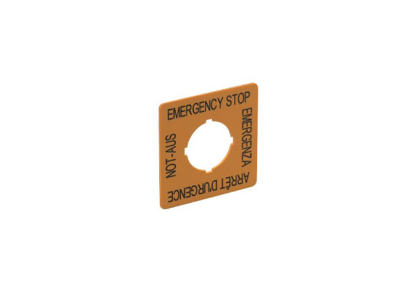 E7003S - ecomat300-EMERGENCY STOP LABEL