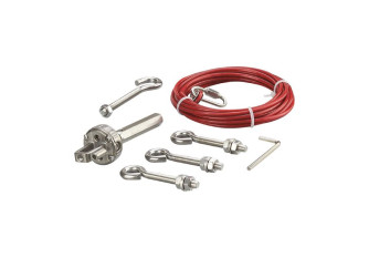 ZB0059 Rope tension kit for safety rope E-STOP Rope Kit Stainless Steel 100m ZB0059 Rope tension kit for safety rope E-STOP Rope Kit Stainless Steel 100m