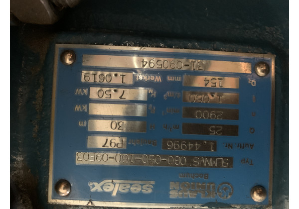 SLMNVS 080-050-160-09E03-InStock Pumpe SLMNVS 080-050-160-09E03 Klaus Union SLMNVS 080-050-160-09E03-InStock Pumpe SLMNVS 080-050-160-09E03 Klaus Union