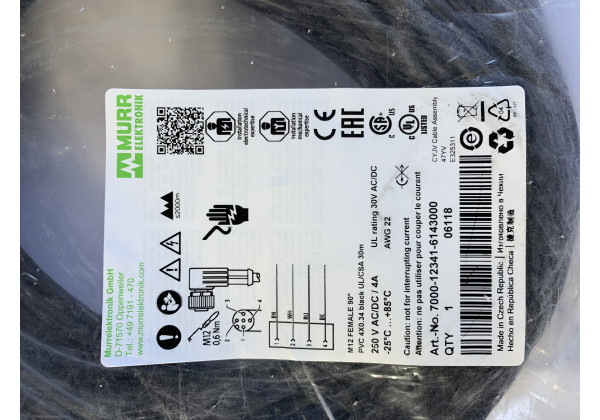 7000-12341-6143000-InStock Kabel 7000-12341-6143000 Murr Elektronik 7000-12341-6143000-InStock Kabel 7000-12341-6143000 Murr Elektronik
