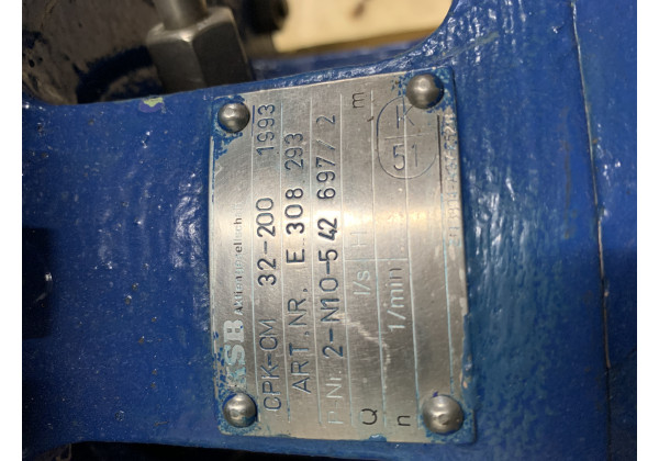 CPK-CM 32-200 1993-InStock Pumpe CPK-CM 32-200 1993 KSB CPK-CM 32-200 1993-InStock Pumpe CPK-CM 32-200 1993 KSB