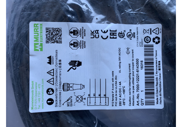 7000-12221-6143500-InStock Kabel 7000-12221-6143500 Murr Elektronik 7000-12221-6143500-InStock Kabel 7000-12221-6143500 Murr Elektronik