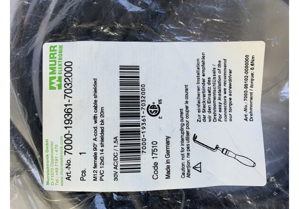 7000-19361-7032000-InStock Kabel 7000-19361-7032000 Murr Elektronik 7000-19361-7032000-InStock Kabel 7000-19361-7032000 Murr Elektronik