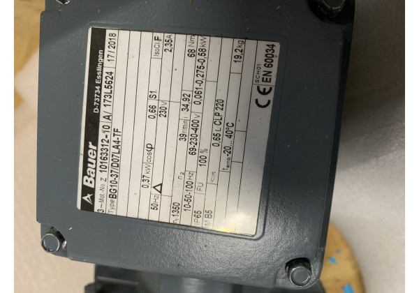 BG10-37/D07LA4-TF-InStock Motor +Reduktor BG10-37/D07LA4-TF Bauer BG10-37/D07LA4-TF-InStock Motor +Reduktor BG10-37/D07LA4-TF Bauer