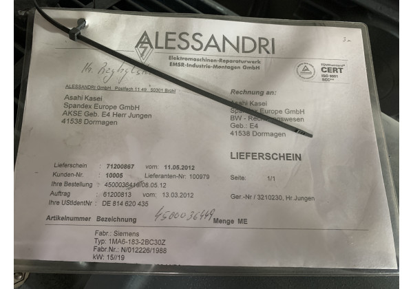 1MA6-183-2BC30Z-InStock Motor 1MA6-183-2BC30Z Siemens