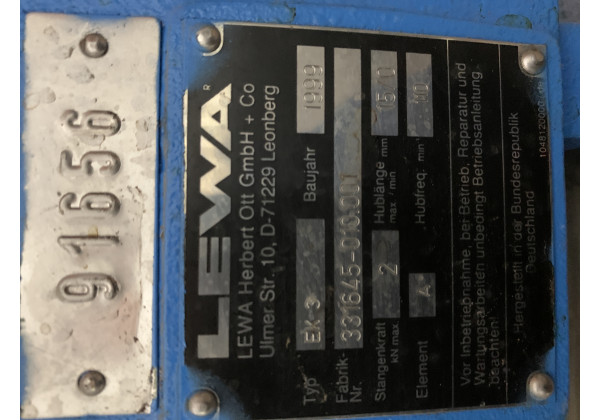 EK 3-InStock Pumpe EK 3 Lewa