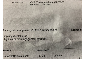 841460-InStock Turbokupplung 422 TRIE 841460 Voith