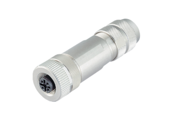 Female connector, field-attachable V1D-G-ABG-PG9