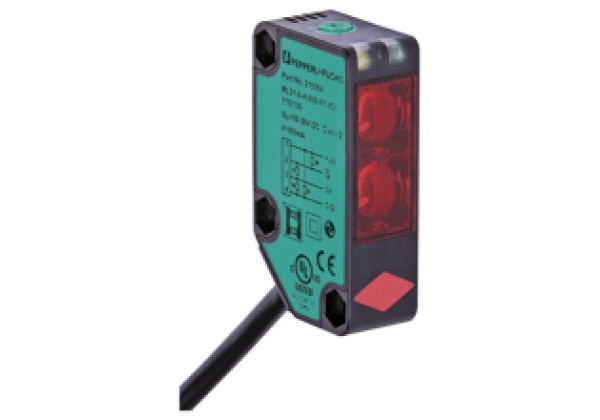 Diffuse sensor with measurement core technology RL31-8-H-800-RT-IO/59/115/136
