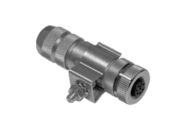 Field attachable female cordset with earth clamp V19-G-ABG-PG9-FE