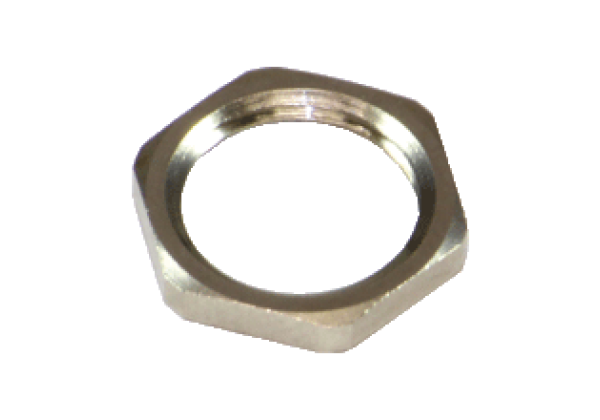 Nut LOCKNUT M16 NICKEL BRASS