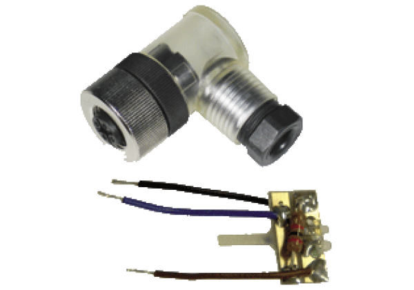 Female cordset, field attachable V1-W-E/E2-LED-SET