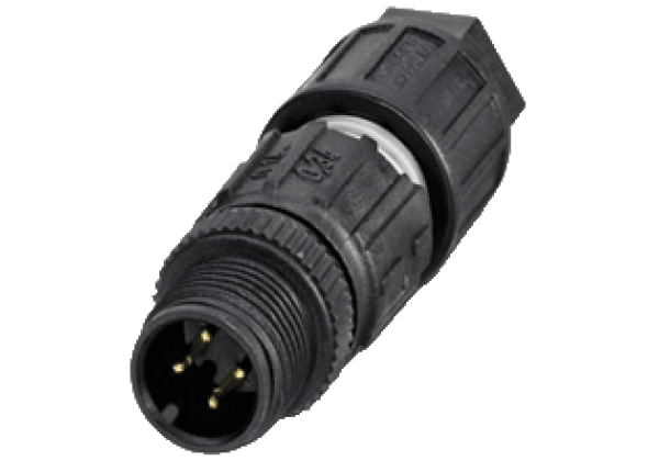 Male connector, field-attachable V1S-G-Q3