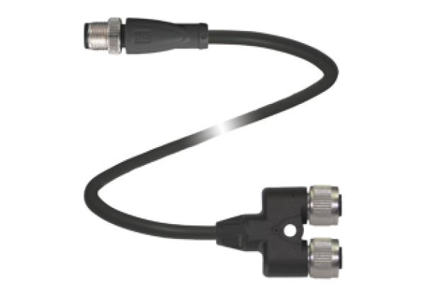 Y connection cable V1-G-T-BK3M-PUR-A-V1-G