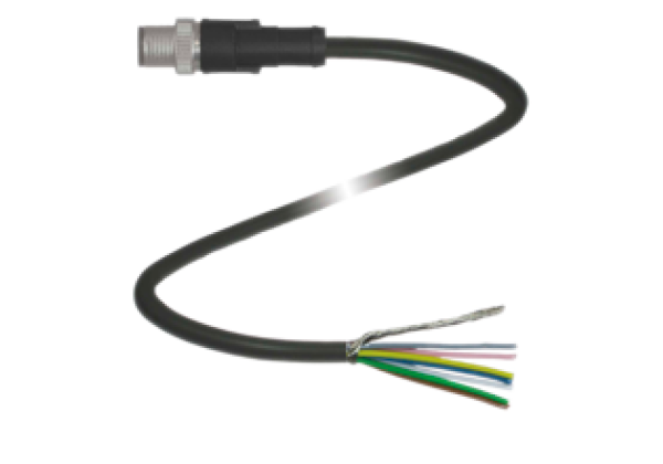 Cable connector, Ethernet V19SY-G-BK2M-PUR-ABG