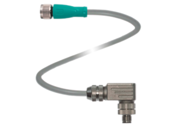 Adapter M12 x 1 A to B-coded V1-G-2,5M-PUR-ABG-V15B-W