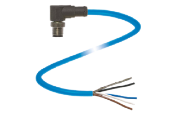 Cable connector, Ethernet V1SD-W-2M-PUR-ABG