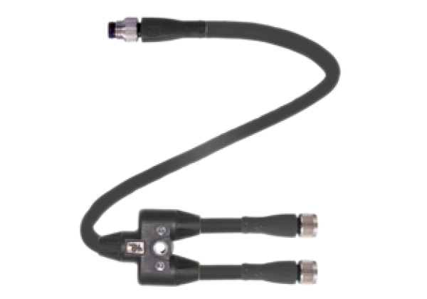 Y connection cable V3-GM-0,6M-PUR-U-T-0,15M-V31