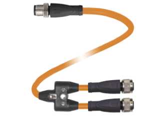 Y connection cable V1-G-OR0,3M-POC-T-0,6M-V1-G Y connection cable V1-G-OR0,3M-POC-T-0,6M-V1-G