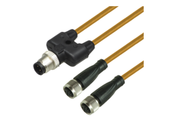 Y connection cable V1-G-OR0,6M-POC-T-V1-G