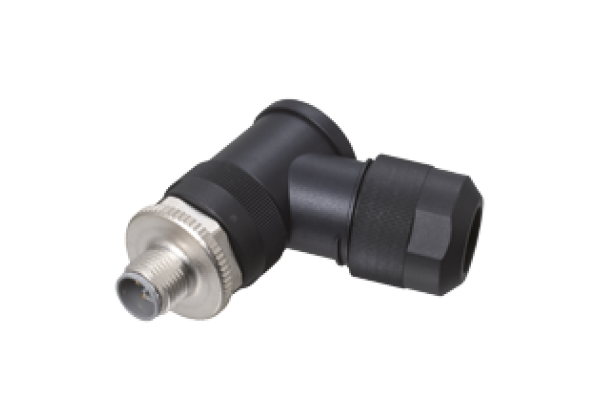 Male connector, field-attachable V15SL-W-BK