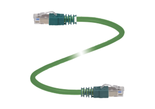 Connection cable, Ethernet V45-G-C5-GN2M-PUR-E1S-V45-G