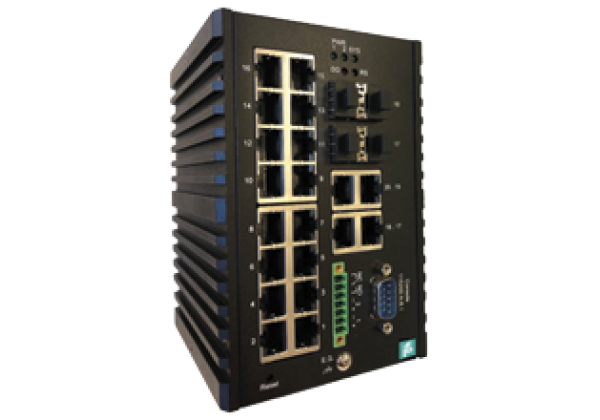 Ethernet switch managed gigabit ICRL-M-16RJ45/4CP-G-DIN
