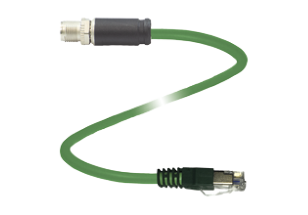 Connection cable, Ethernet V19SX-G-GN2M-PUR-E2S-V45-G