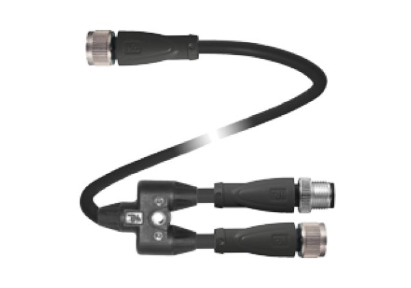 Y connection cable V15S/V15-G-0,2-PUR-U-TEE-V15-G