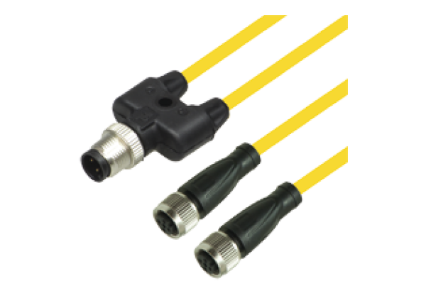 Y connection cable V1-G-YE0,6M-PUR-A-T-V1-G