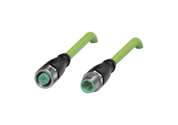 Connection cable, Ethernet V1D-G-GN3M-PUR-E1S-V1D-G